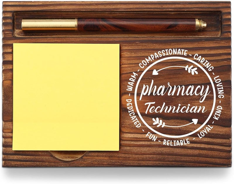 YODOCAMP Pharmacy Technician Gift Sticky Note Holder, Appreciation Thank You Gifts for Pharmacy Technician Crew Pharm Future Pharmacist Pharmacology Pharm Self-Stick Note Pad Holders Desk Organizer TZP29 - Image 1